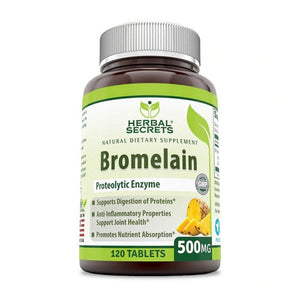 Herbal Secrets, Herbal Secrets Bromelain, 500 mg, 120 Tabs