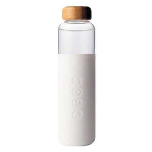 Soma, Glass Water Bottle V2 White, 17 Oz