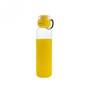 Soma, Glass Water Bottle w/ Sport Cap V2 Yellow, 17 Oz