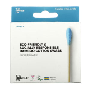 The Humble Co, Cotton Swabs Blue, 100 Count