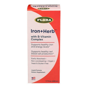 Flora, Iron + Herb With Vitamin B, 7.7