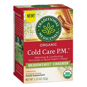 Traditional Medicinals, Organic Cold Care P.M. Tea, 16 Bags