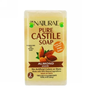 Dr. Natural, Castile Soap Bar Almond, 8 Oz