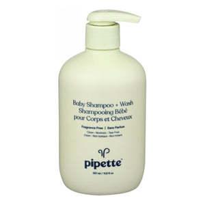 Pipette, Baby Shampoo + Wash Fragrance Free, 12 Oz