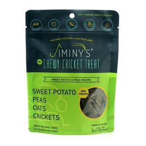 Jiminy's, Cricket Peas & Sweet Potato Recipe Dog Treats, 6 Oz (Case of 12)