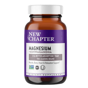 New Chapter, Magnesium + Ashwagandha, 30 Tabs
