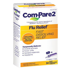 Com-Pare2, Flu Relief Fast Dissolving, 30 Tabs