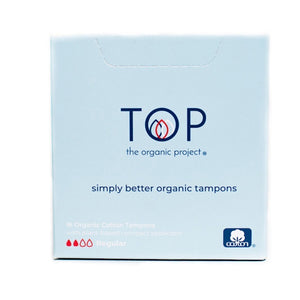 Top The Organic, Cotton Plant-Based Compact Applicator Tampon, Regular 16 Count