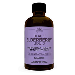 Country Farms, Black Elderberry Liquid Sugar Free, 8 Oz