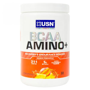 USN, BCAA Amino Plus Mango Pineapple, 30 Servings