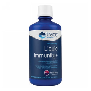 Trace Minerals, Liquid Immunity + Mixed Berry, 30 Oz