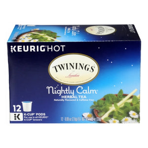 Twinings Tea, Calm Herbal Tea Keurig K-Cups, 12 Count (Case of 6)