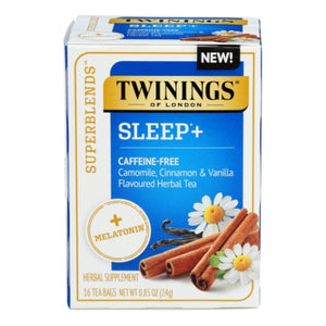 Twinings Tea, Sleep + Superblend Tea, 16 Bags (Case of 6)