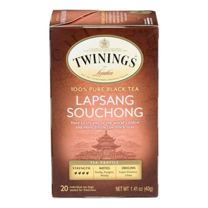 Twinings Tea, Origins Tea Lapsang Souchong, 20 Bags (Case of 6)
