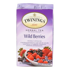 Twinings Tea, Herbal Wild Berry Tea, 20 Bags (Case of 6)
