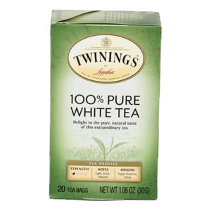 Twinings Tea, Fujian Chinese Pure White Tea, 20 Bags (Case of 6)