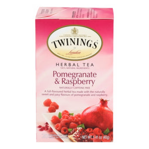 Twinings Tea, Pomegranate & Raspberry Tea, 20 Bags (Case of 6)