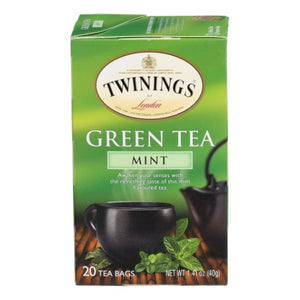 Twinings Tea, Mint Green Tea, 20 Bags (Case of 6)