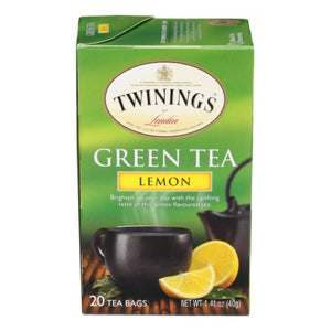 Twinings Tea, Lemon Green Tea, 20 Bags (Case of 6)