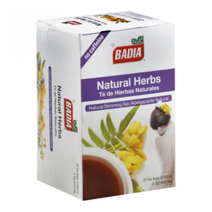 Badia, Natural Herbs Tea, 25 Bags (Case of 10)