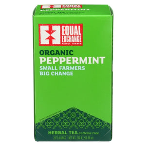 Equal Exchange, Organic Caffeine Free Peppermint Tea, 20 Bags (Case of 6)
