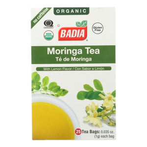Badia, Moringa Tea with Lemon, 25 Bags (Case of 10)