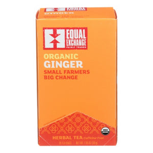 Equal Exchange, Organic Gigner Tea, 20 Bags (Case of 6)