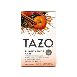 Tazo, Organic Pumpkin Spice Chai Tea, 20 Bags (Case of 6)