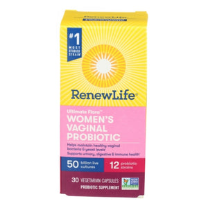 Renew Life, Ultimate Flora Women's Vaginal Probiotic, 50 Billion 30 Veg Caps