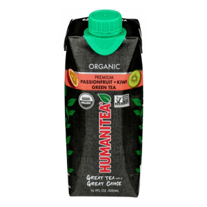 Humanitea, Passionfruit Plus Kiwi Green Tea, 16.9 Oz (Case of 12)