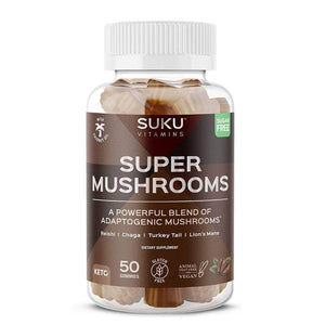 SUKU Vitamins, Super Mushrooms, Espresso Decaffeinated 50 Count