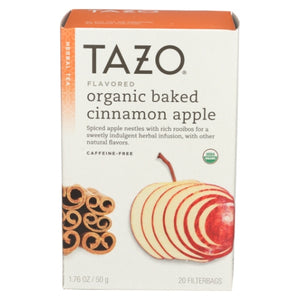 Tazo, Organic Baked Cinnamon Apple Herbal Tea, 20 Bags (Case of 6)