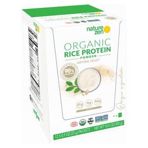Nature Zen, Organic Rice Protein Natural Velvet, 12 Packets