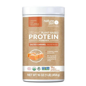 Nature Zen, Organic Plant Protein Salted Caramel, 16 Oz