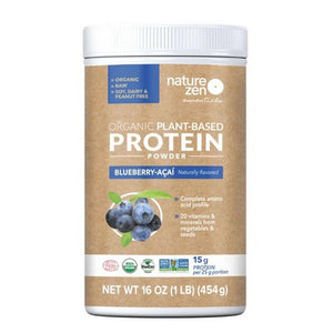 Nature Zen, Organic Plant Protein Blueberry Acai, 16 Oz