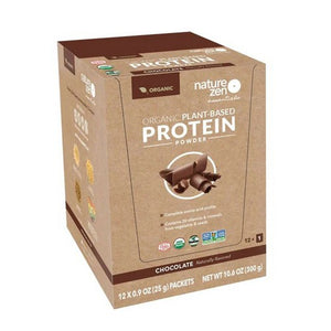 Nature Zen, Organic Plant Protein Chocolate, 12 Packets