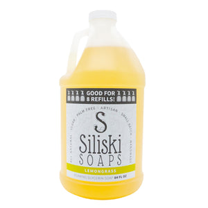 Siliski Soaps, Liquid Foaming Soap Unscented, 8 Oz