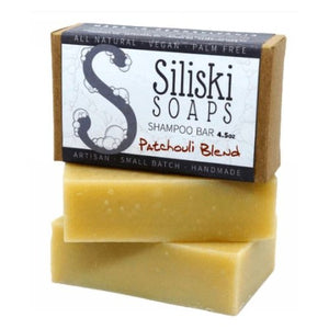 Siliski Soaps, Patchouli Blend Shampoo Bar, 4.5 Oz