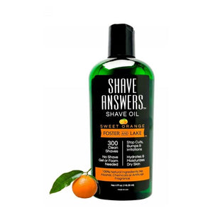Foster and Lake, Shave Answers Shave Oil Sweet Orange, 4 Oz