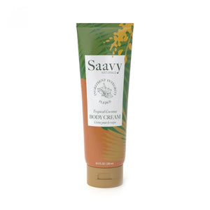Saavy Naturals, Tropical Coconut Body Cream, 8.5 Oz