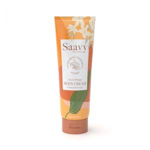 Saavy Naturals, Sweet Orange Body Cream, 8.5 Oz