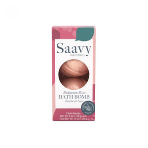 Saavy Naturals, Bulgarian Rose Bath Bomb Duo, 12 Oz