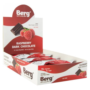 Berg Bites, Oat N' Energy Bar Raspberry Dark Chocolate, 8 Count