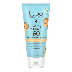 Babo Botanicals, Baby Skin Mineral Sunscreen SPF 50, 3 Oz