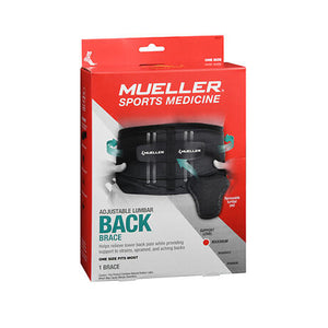 Mueller, Adjustable Lumbar Back Brace One Size, 1 Count