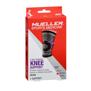 Mueller, 4-Way Stretch Knee Support Small/Medium, 1 Count