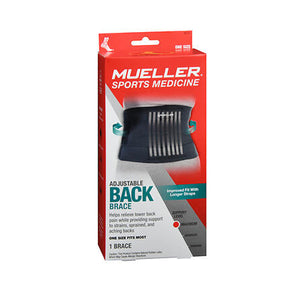 Mueller, Adjustable Back Brace One Size, 1 Count