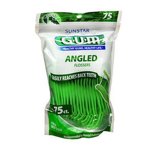 Gum, Angled Flossers Fresh Mint, 75 Count
