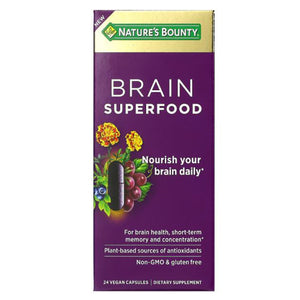 Nature's Bounty, Nature's Bounty Brain Superfood, 24 Vegan Capsules