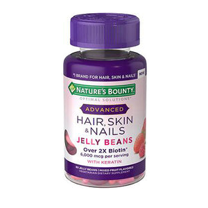 Nature's Bounty, Nature's Bounty Optimal Solutions Hair Skin and Nails Jelly Bean, 80 Count